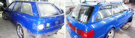 покраска авто фото - Сочно-синий скоростной сарай
