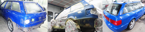 кузовной ремонт недорого - Сочно-синий скоростной сарай